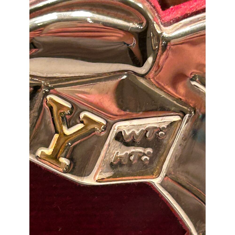 Vintage Disney Mickey Minnie Mouse Donald Duck Baby Frame Silverplate Brass 4x6 - Picture 7 of 11